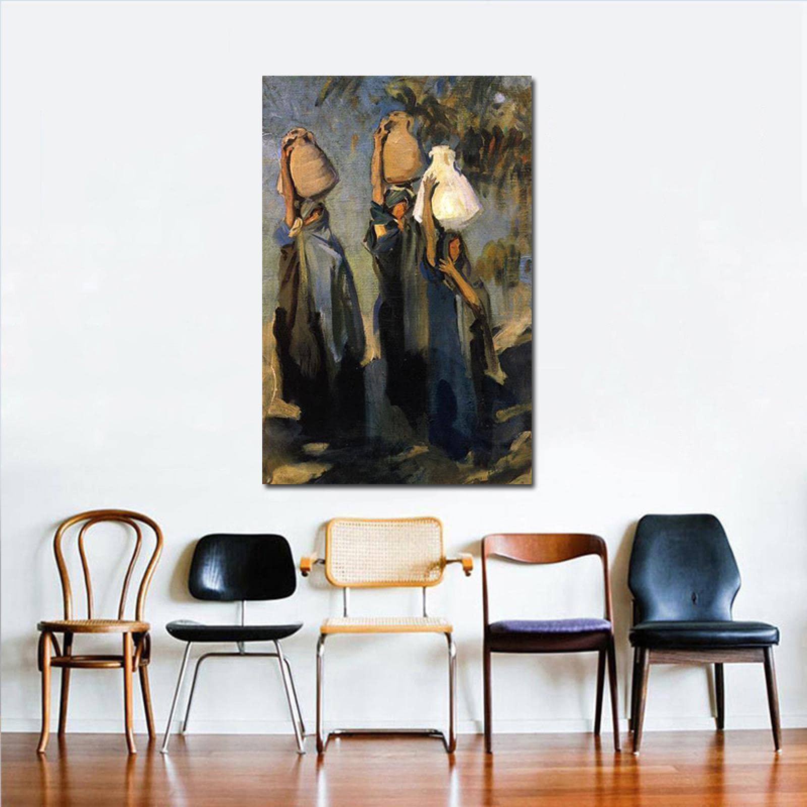 Amazon.co.jp: ジョンシンガーサージェントの有名な絵画-「水瓶を運ぶ